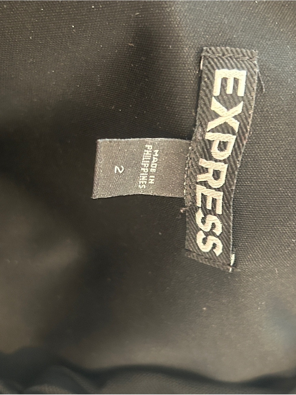 Express Black One-Shoulder Mesh Inset Dress - Picture 3 of 3